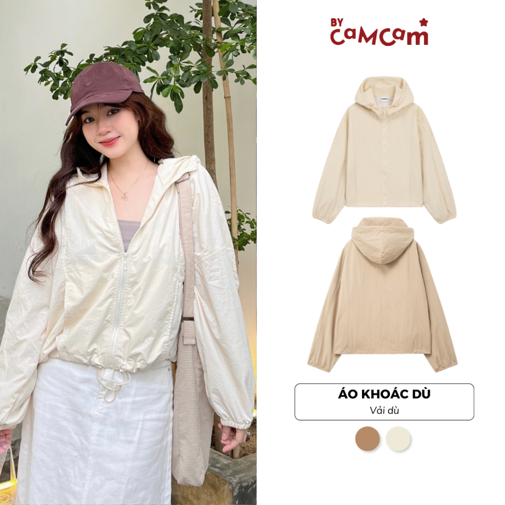 Áo Khoác Dù Chắn Gió 𝑩𝒚𝒄𝒂𝒎𝒄𝒂𝒎 Nhiều Màu Mũ Dây Rút Chống Nắng Hàn Quốc AKHD007 | BigBuy360 - bigbuy360.vn