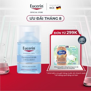 Nước tẩy trang dịu nhẹ cho da nhạy cảm Eucerin DermatoCLEAN Micellar 100ml
