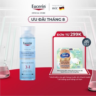 Nước tẩy trang dịu nhẹ cho da nhạy cảm Eucerin DermatoCLEAN Micellar 200ml