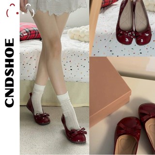 (FREESHIP - SHIP HỎA TỐC) Giày Búp Bê Nơ Nhỏ Đế Bệt Coquette Phong Cách Balletcore