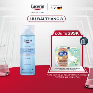 Nước cân bằng cho da nhạy cảm Eucerin DermatoCLEAN Toner 200ml