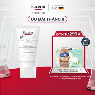 Kem dưỡng ẩm chuyên sâu, tái tạo da nhạy cảm Eucerin AtoControl Face Cream 50ml