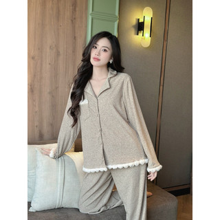 𝗛𝗮̀𝗻𝗴 𝗰𝗵𝗶́𝗻𝗵 𝗵𝗮̃𝗻𝗴 Set Đồ Ngủ Pyjama Bông chất liệu len cotton mềm mịn sang chảnh cao cấp - ON WORKSHOP