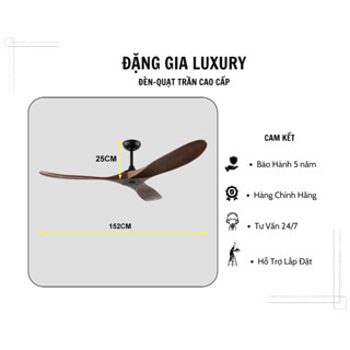 Quạt trần, quạt trần trang trí loại I - 3 cánh gỗ hiện đại sang trọng cho chung cư,phòng khách,khách sạn,quán cafe,sapa.