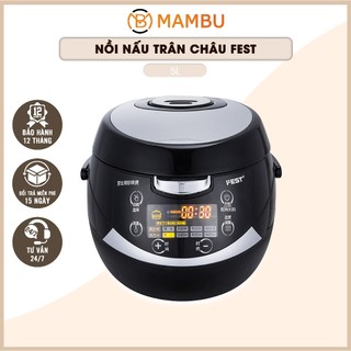[Sỉ] Nồi nấu trân châu tự động FEST 5L - Thiết bị máy móc pha chê