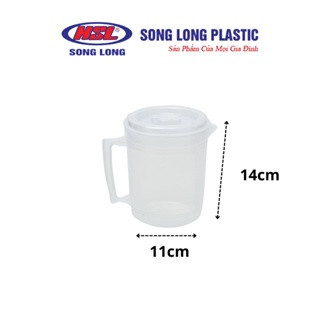 Combo 10 chiếc Ca trơn 500ml, ca đựng nước nhựa Song Long