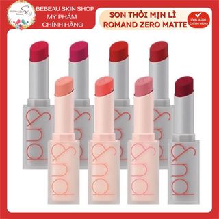 Son Thỏi ROMAND ZERO MATTE LIPSTICK - ZERO LAYER LIPSTICK 20 Màu Chính Hãng - Bebeau