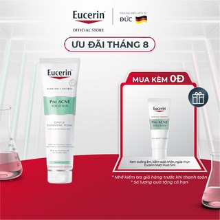 Sữa rửa mặt tạo bọt sạch sâu cho da nhờn Eucerin Pro Acne Cleansing Foam 150g