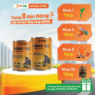 Dầu nhớt xe máy MONO 150 4T 10W40 - 0.8L/1L