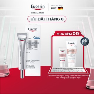 Kem dưỡng giảm nếp nhăn vùng mắt Eucerin Hyaluron [3X]+ Filler Eye Cream SPF15 15ml