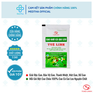 Cao Khô Cà Gai Leo Tuệ Linh - Giải Độc Gan, Tăng Cường Chức Năng Gan, Thanh Nhiệt, Mát Gan (Túi 10g)
