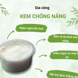 [Gia Công] 1KG kem chống nắng vật lí mix hoá học Lacosme
