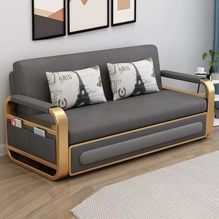 Sofa giường thông minh gấp gọn thành ghế sofa, giường sofa đa năng có ngăn chứa đồ tiết kiệm không gian - tặng kèm 2 gối