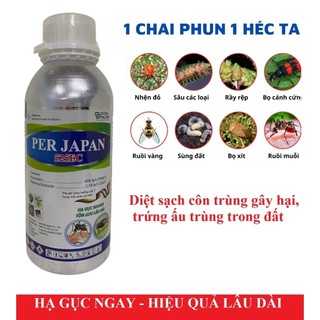 (Bộ Y Tế chứng nhận) Thuốc diệt muỗi PER JAPAN 525EC và diệt ruồi vàng cho cây trồng...