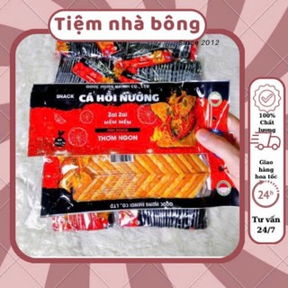 Snack miếng Cá hồi nướng thơm cay thương dưa hấu đỏ