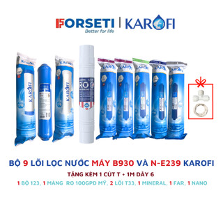 Combo 9 lõi lọc nước Karofi chính hãng dùng cho máy lọc nước Karofi B930