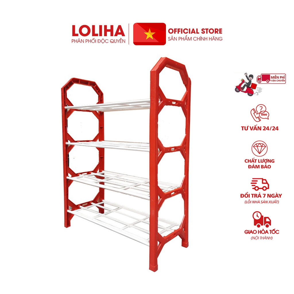 🏵️FREESHIP🏵️ Combo 5 Kệ để giày, dép 4 tầng đa năng