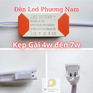 Tăng Phô Đèn Led 4w đến 24w (Jack Kẹp Gài)