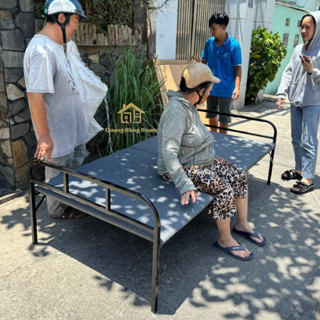 [GIAO HỎA TỐC] GIƯỜNG SẮT XẾP GỌN KÈM NỆM - SẮT CỨNG CÁP - GIƯỜNG NGỦ GIÁ RẺ