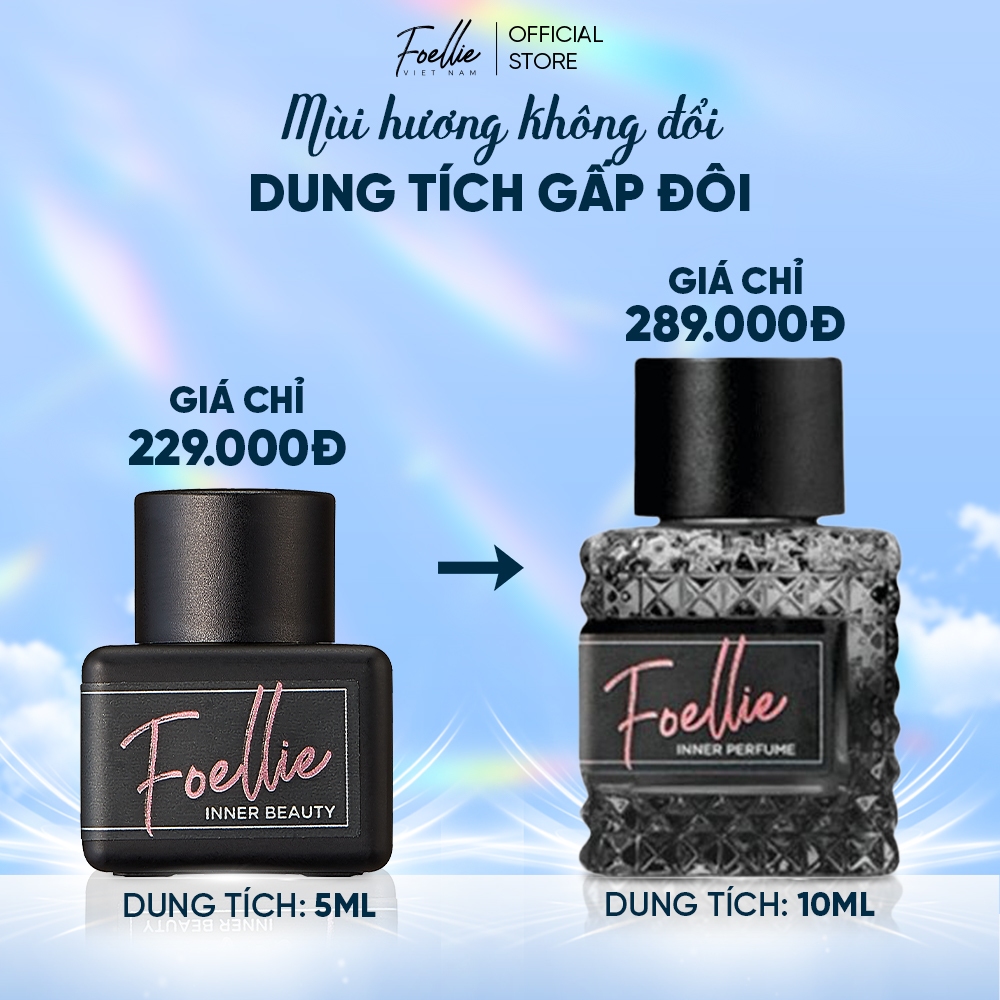 Nước Hoa Vùng Kín Foellie  Eau de Bijou  Hàn Quốc Hương Thơm Quyến Rũ, Sang Trọng Màu Đen 5ml