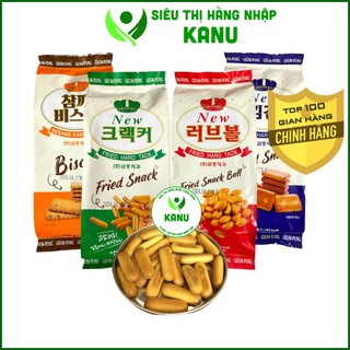 Bánh quy lúa mạch nướng ăn kiêng New Cracker Geum Pung Hàn Quốc 240g, đồ ăn vặt ngon rẻ Sài Gòn