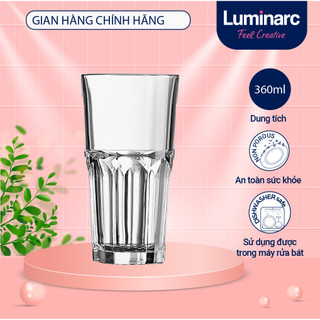Bộ 6 cốc (ly) thủy tinh Luminarc Granity 360ml G3655 | Hàng chính hãng