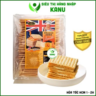 Bánh quy giòn rụm kẹp phô mai sữa Đài Loan hiệu ông đầu bếp 600g vị lạt phù hợp người ăn kiêng giảm cân