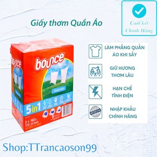 Giấy thơm quần áo Bounce Mỹ 160 tờ Nguyên Hộp - Làm thơm quần áo và loại bỏ mùi ẩm mốc