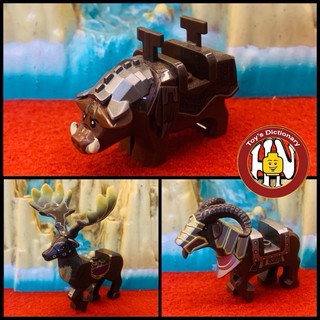 Đồ chơi xếp hình - Heo Lùn Dwarf ( X1535 )-  Sơn dương ( hưu ) 1536 - Lord of the Rings  - Hàng cao cấp - Trung Cổ !