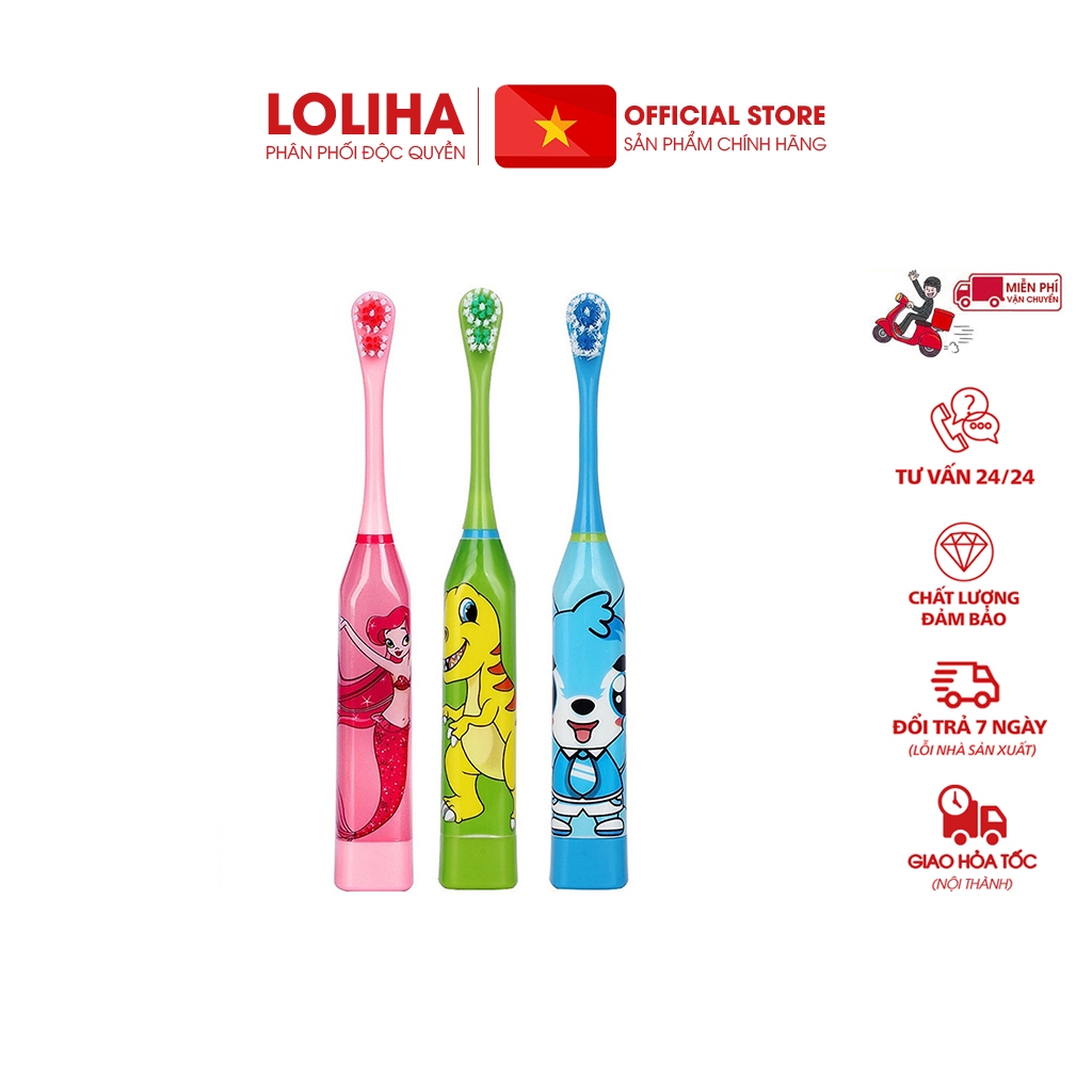 🏵️FREESHIP🏵️ Combo 5 Bàn chải đánh răng tự động trẻ em (TẶNG 1 ĐẦU BÀN CHẢI)
