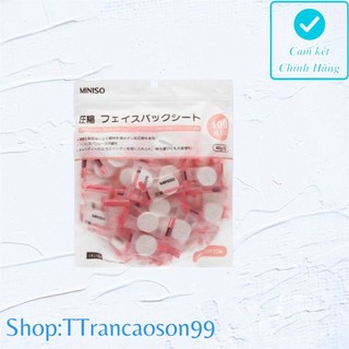Mặt Nạ Giấy Nén Miniso Nhật Bản (túi=100viên)