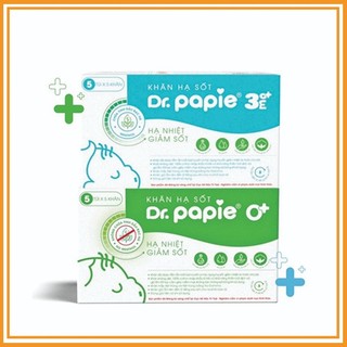 Khăn Lau Hạ Sốt Dr Papie 25 Tờ
