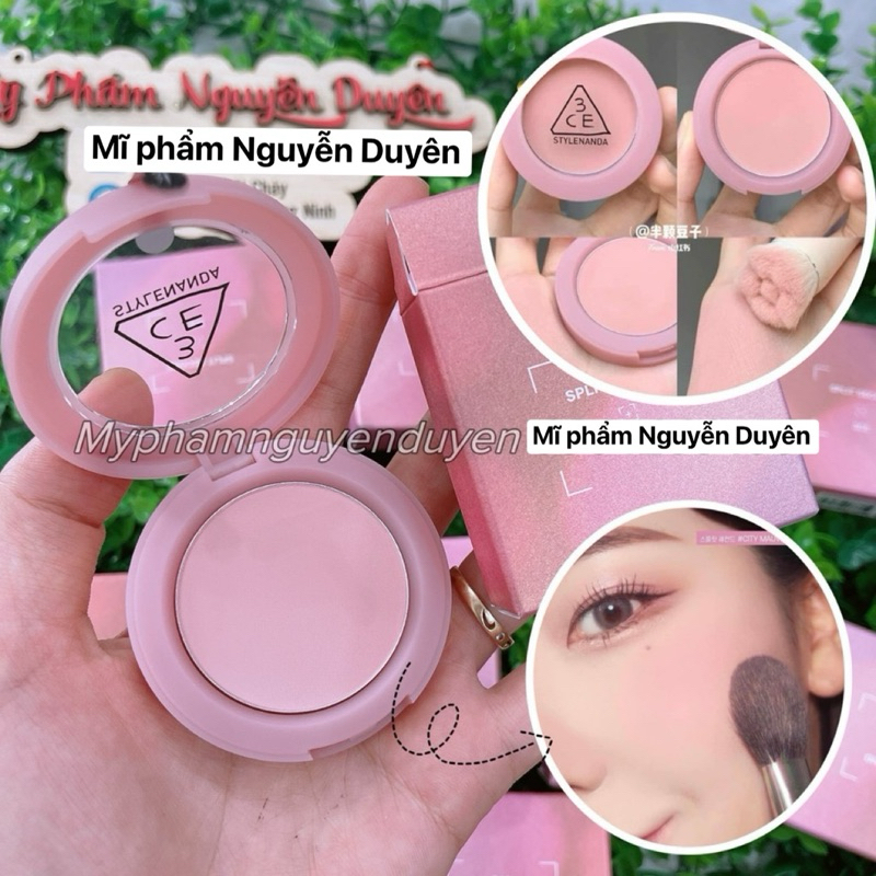 {City Mauve} Má Hồng 3CE Face Blush City Mauve tone màu pastel nhẹ nhàng thanh lịch phù hợp nhiều ph