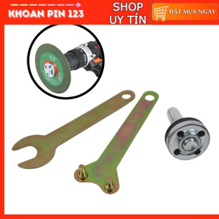 Bộ dụng cụ chuyển đổi máy khoan tay sang máy mài cắt có kèm cờ lê