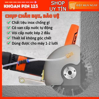  Tấm bảo vệ chụp chắn bụi máy cắt có van cấp nước 2 đầu tự động không góc chết dùng cho máy 170 