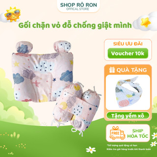 Bộ gối chặn chống giật mình - Bộ gối chặn vỏ đỗ cho bé - Shop Rô Ron