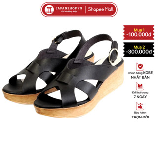Sandal nữ đế xuồng KOSU cao 5,5 cm, xăng đan cao cấp siêu nhẹ, chống thấm nước 92858 made in Japan