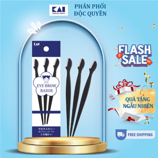 Dao cạo lông mày cán dài kai groom 38531-hc1161