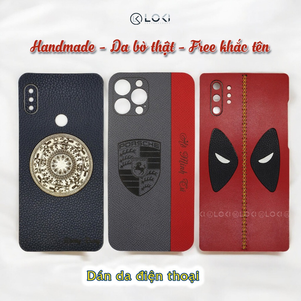 Dán da điện thoại theo yêu cầu - Manory Leather