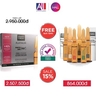 Tinh chất 15% Vitamin C chống lão hóa MartiDerm platinum photo age HA+ TẶNG bộ sản phẩm Martiderm (Nhập khẩu)