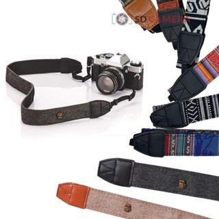 Dây đeo Thổ cẩm, Vintage máy ảnh Dây đeo cổ thời trang 2 lớp chắc chắn mẫu mới dây dài