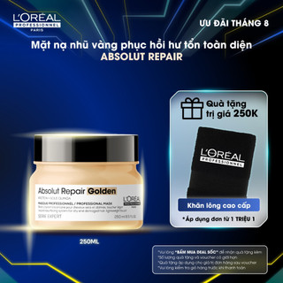 Dầu hấp dưỡng tóc mềm mượt & phục hồi hư tổn toàn diện Absolut Repair Golden 250ml - Dành cho tóc khô xơ