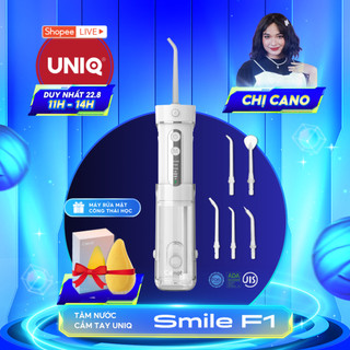 Máy tăm nước cầm tay mini  CRENOT SMILE F1 Nhật Bản cao cấp bóng trọng lực Gravity làm sạch răng miệng kẽ niềng