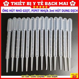 Combo 50 Ống Hút Nhỏ Giọt - Pipet Nhựa Cho Bé Uống Thuốc