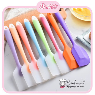 Phới trộn bột/ Phới silicon / Cây vét bột silicon - Phới dẹt 28cm