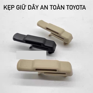 KẸP DÂY AN TOÀN TOYOTA INNOVA FORTUNER 3 MÀU. ĐEN, KEM BE. XÁM