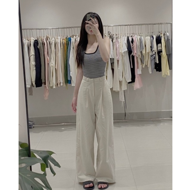 Quần Linen 1 ly dài 102cm