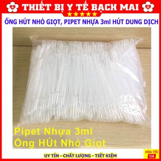 [Combo100] Ống Hút Nhỏ Giọt 3ml - Ống Hút Sữa Cho Bé - Pipet Nhựa Hút Dung Dịch