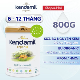 Sữa Công Thức Hữu Cơ Kendamil Organic chứa HMOs Số 2 (800g) - Sữa Bột Nguyên Kem dinh dưỡng tối ưu
