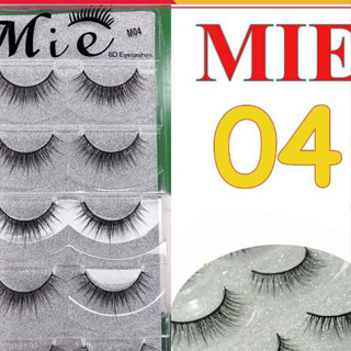  Mi giả tự nhiên 6D Mie 04 5 cặp cao cấp chính hãng HALOMI chuyên dùng cho makeup 